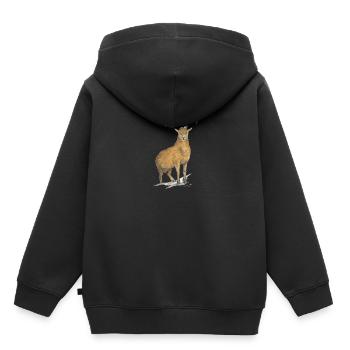 Capricorne - Sweat Premium à capuche enfant bio - noir - Dos - AI Model Kid Male (0cm)