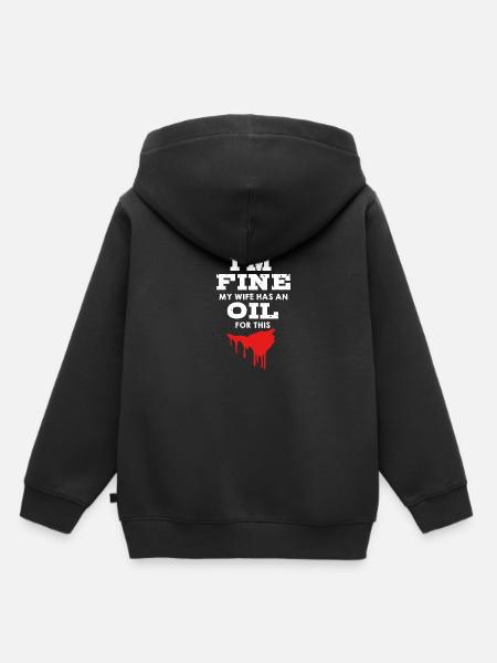 Ätherisches Öl - Kinder Premium Organic Hoodie - Schwarz