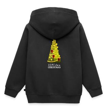 Noël - Sweat Premium à capuche enfant bio - noir - Dos - AI Model Kid Male (0cm)