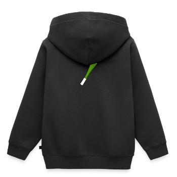 poireau - Sweat Premium à capuche enfant bio - noir - Dos - AI Model Kid Male (0cm)