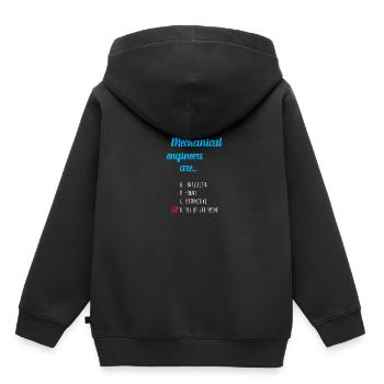 Ingénieur mécanique - Sweat Premium à capuche enfant bio - noir - Dos - AI Model Kid Male (0cm)