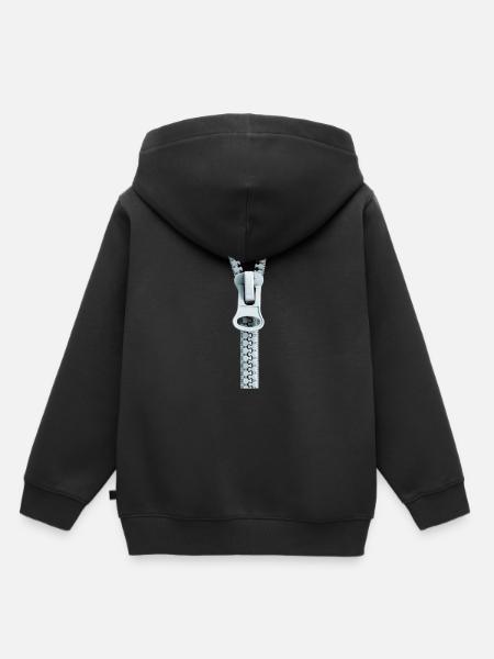 OPEN? - Kinder Premium Organic Hoodie - Schwarz