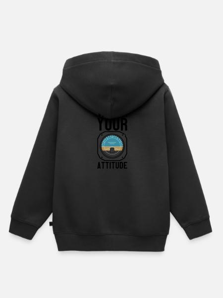 Watch Your Attitude - Kinder Premium Organic Hoodie - Schwarz