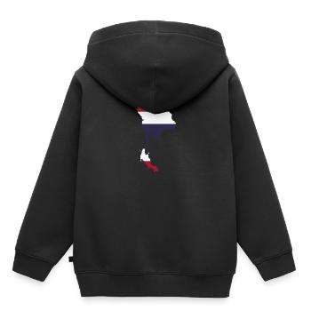 Thailand - Kinder Premium Organic Hoodie - Schwarz - Hinten - AI Model Kid Male (0cm)