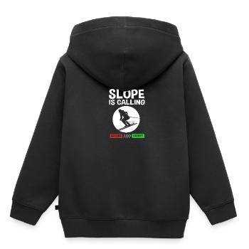 Ski Skiurlaub - Kinder Premium Organic Hoodie - Schwarz - Hinten - AI Model Kid Male (0cm)