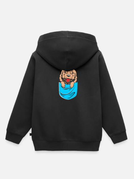 Goldendoodle - Kinder Premium Organic Hoodie - Schwarz