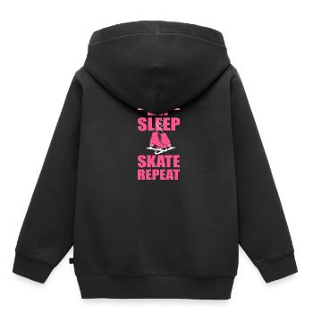 Patinage sur glace Patinage sur glace Patinage sur glace - Sweat Premium à capuche enfant bio - noir - Dos - AI Model Kid Male (0cm)