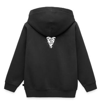 Pizza Delivery Slice Slice Baby Pizza Liebhaber Pizza - Kinder Premium Organic Hoodie - Schwarz - Hinten - AI Model Kid Male (0cm)