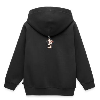 Strauß Cartoon Strauß Clipart Straußenkopf - Kinder Premium Organic Hoodie - Schwarz - Hinten - AI Model Kid Male (0cm)