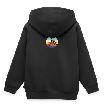 Motocross Vintage Motocross Retro Motocross - Kids Premium Organic Hoodie - black - Back - AI Model Kid Male (0cm)