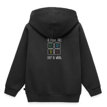 Tableau périodique - Sweat Premium à capuche enfant bio - noir - Dos - AI Model Kid Male (0cm)