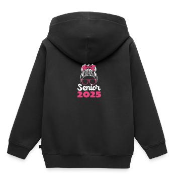 Classe de 2025 - Sweat Premium à capuche enfant bio - noir - Dos - AI Model Kid Male (0cm)