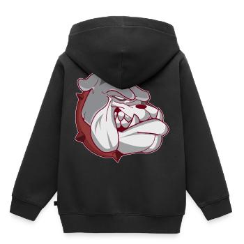 American Bulldog Hundekopf - Kinder Premium Organic Hoodie - Schwarz - Hinten - AI Model Kid Male (0cm)