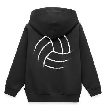 Beachvolleyball - Kinder Premium Organic Hoodie - Schwarz - Hinten - AI Model Kid Male (0cm)