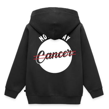 Nicht Heute Krebs - Kinder Premium Organic Hoodie - Schwarz - Hinten - AI Model Kid Male (0cm)