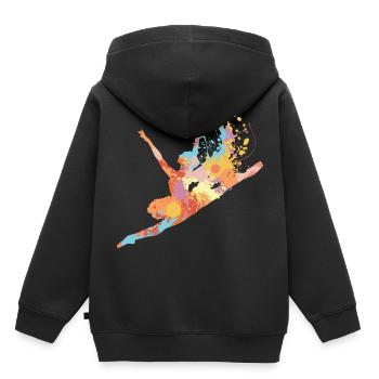 Danseur Danseur - Sweat Premium à capuche enfant bio - noir - Dos - AI Model Kid Male (0cm)