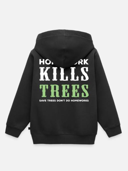 Hausaufgaben - Kinder Premium Organic Hoodie - Schwarz