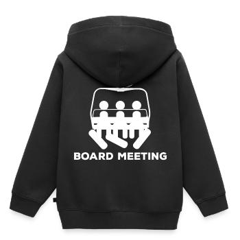 Snowboard Meeting - Kids Premium Organic Hoodie - black - Back - AI Model Kid Male (0cm)