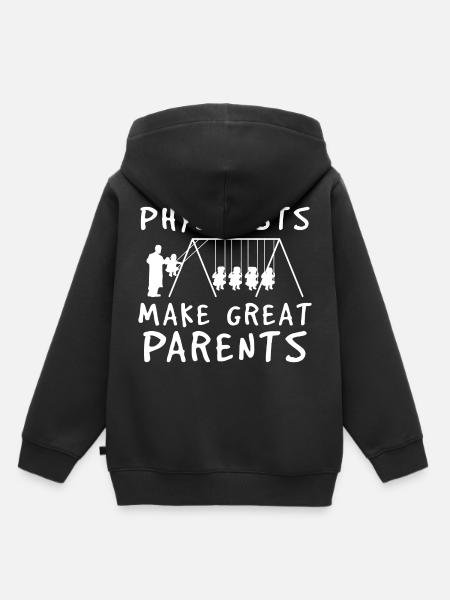 Physiker Eltern - Kinder Premium Organic Hoodie - Schwarz