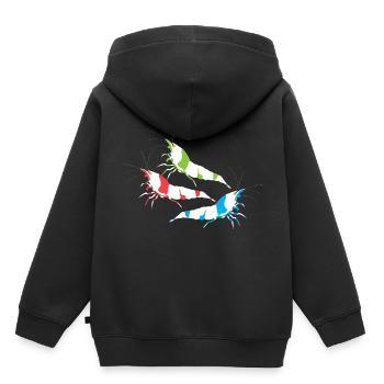 Garnelen Züchter - Kinder Premium Organic Hoodie - Schwarz - Hinten - AI Model Kid Male (0cm)
