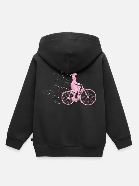 Rad fahren - Kinder Premium Organic Hoodie - Schwarz