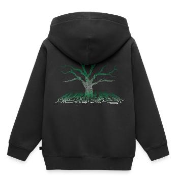 Informaticiens - Sweat Premium à capuche enfant bio - noir - Dos - AI Model Kid Male (0cm)