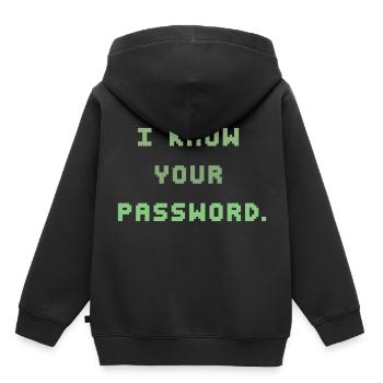 Virus Hacker - Sweat Premium à capuche enfant bio - noir - Dos - AI Model Kid Male (0cm)