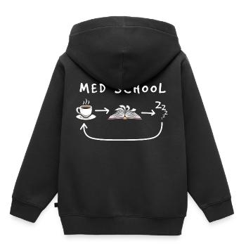 Medizin Student - Kinder Premium Organic Hoodie - Schwarz - Hinten - AI Model Kid Male (0cm)