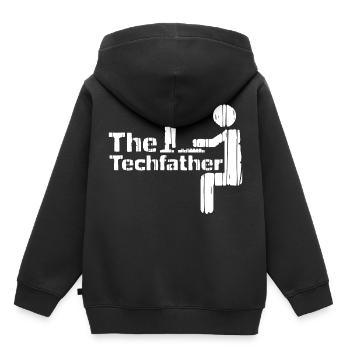 Computer science dad - Kids Premium Organic Hoodie - black - Back - AI Model Kid Male (0cm)