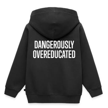 université - Sweat Premium à capuche enfant bio - noir - Dos - AI Model Kid Male (0cm)