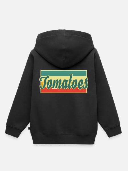 Tomaten - Kinder Premium Organic Hoodie - Schwarz