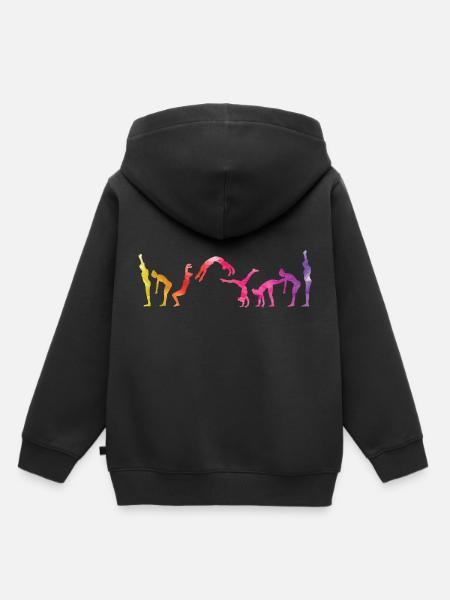 Art de la gymnastique - Sweat Premium à capuche enfant bio - noir