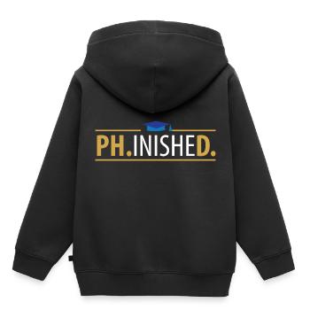 Doctor PHD - Kids Premium Organic Hoodie - black - Back - AI Model Kid Male (0cm)