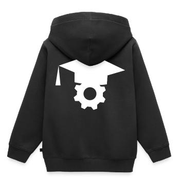 Maschinenbauer Abschluss - Kinder Premium Organic Hoodie - Schwarz - Hinten - AI Model Kid Male (0cm)