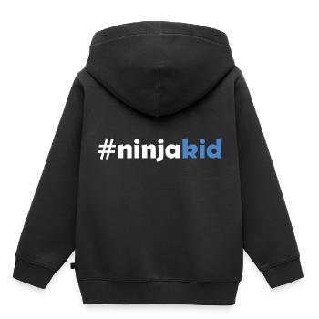 Ninja Warrior - Ninja Kid - Kids Premium Organic Hoodie - black - Back - AI Model Kid Male (0cm)