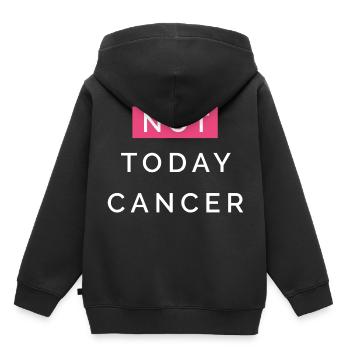 Nicht Heute Krebs - Kinder Premium Organic Hoodie - Schwarz - Hinten - AI Model Kid Male (0cm)