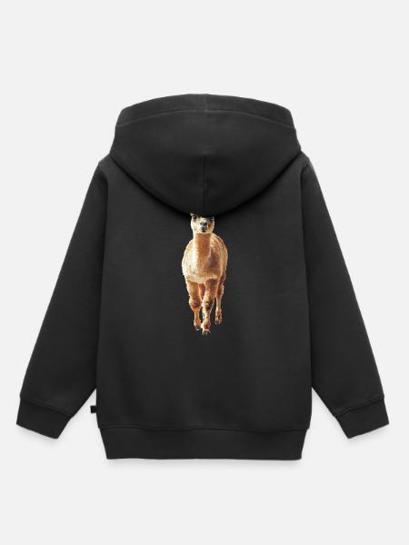 Alpaka - Kinder Premium Organic Hoodie - Schwarz