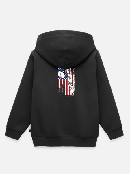 Axt - Kinder Premium Organic Hoodie - Schwarz