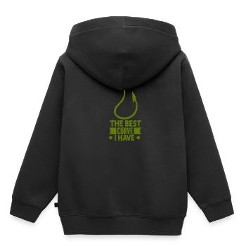 Angler Angelhaken Angelrute Sportfischer - Kinder Premium Organic Hoodie - Schwarz - Hinten - AI Model Kid Male (0cm)