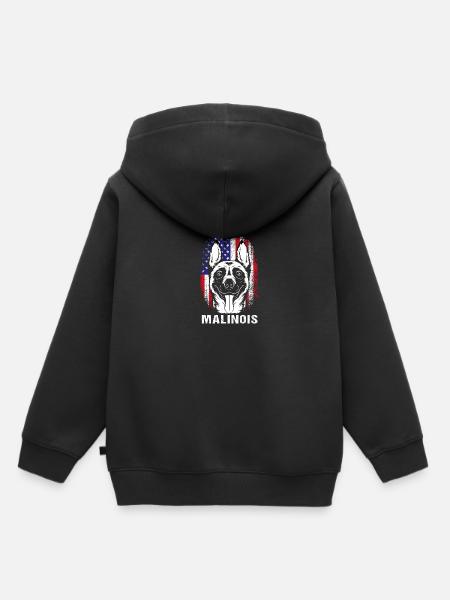 Belgischer Malinois - Kinder Premium Organic Hoodie - Schwarz