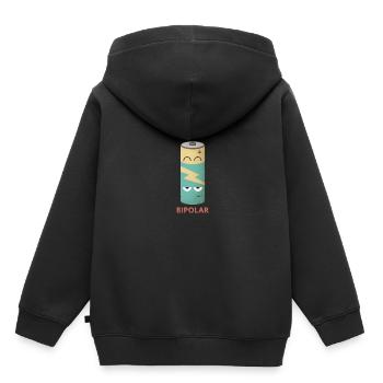Bipolar battery - Kids Premium Organic Hoodie - black - Back - AI Model Kid Male (0cm)