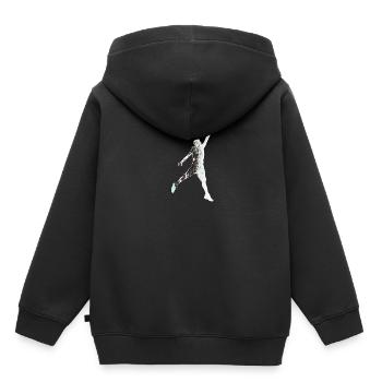 Basketballer / Basketball - Kinder Premium Organic Hoodie - Schwarz - Hinten - AI Model Kid Male (0cm)