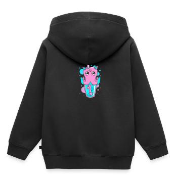 Gothique pastel - Sweat Premium à capuche enfant bio - noir - Dos - AI Model Kid Male (0cm)