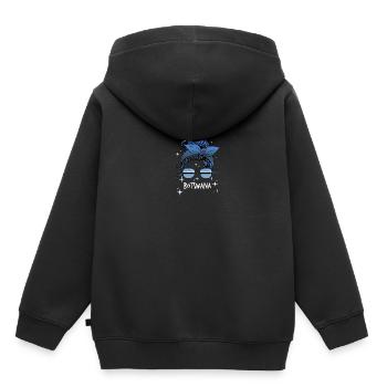 Botswana - Kinder Premium Organic Hoodie - Schwarz - Hinten - AI Model Kid Male (0cm)