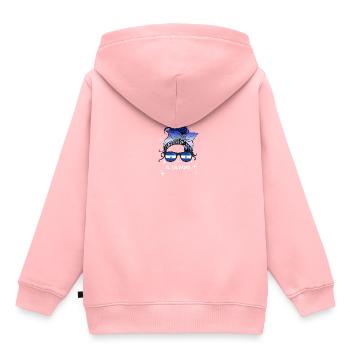 El Salvador - Kids Premium Organic Hoodie - rose - Back - AI Model Kid Female (0cm)