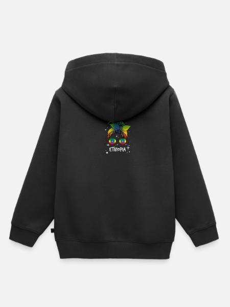 Äthiopien - Kinder Premium Organic Hoodie - Schwarz