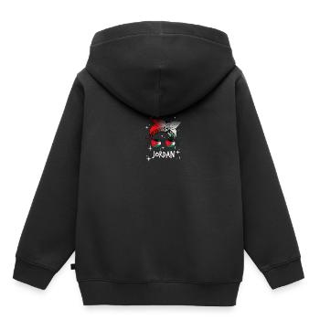 Jordan - Kids Premium Organic Hoodie - black - Back - AI Model Kid Male (0cm)