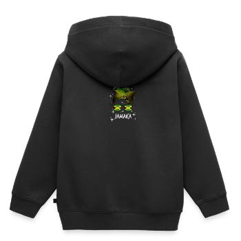 Jamaïque - Sweat Premium à capuche enfant bio - noir - Dos - AI Model Kid Male (0cm)