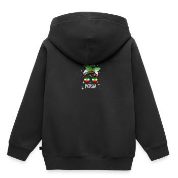 Perse - Sweat Premium à capuche enfant bio - noir - Dos - AI Model Kid Male (0cm)