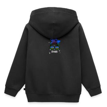 Roma - Kids Premium Organic Hoodie - black - Back - AI Model Kid Male (0cm)